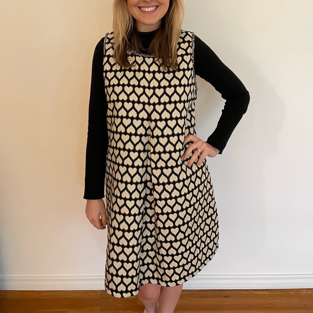 Max Studio Jacquard Heart Dress